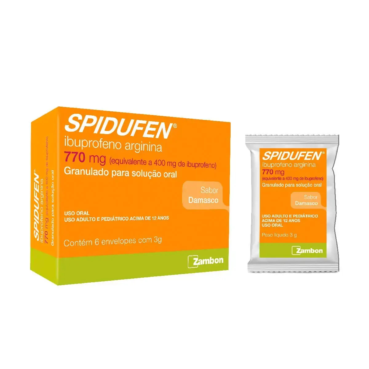 Spidufen Damasco 770mg C/6 Env 3g
