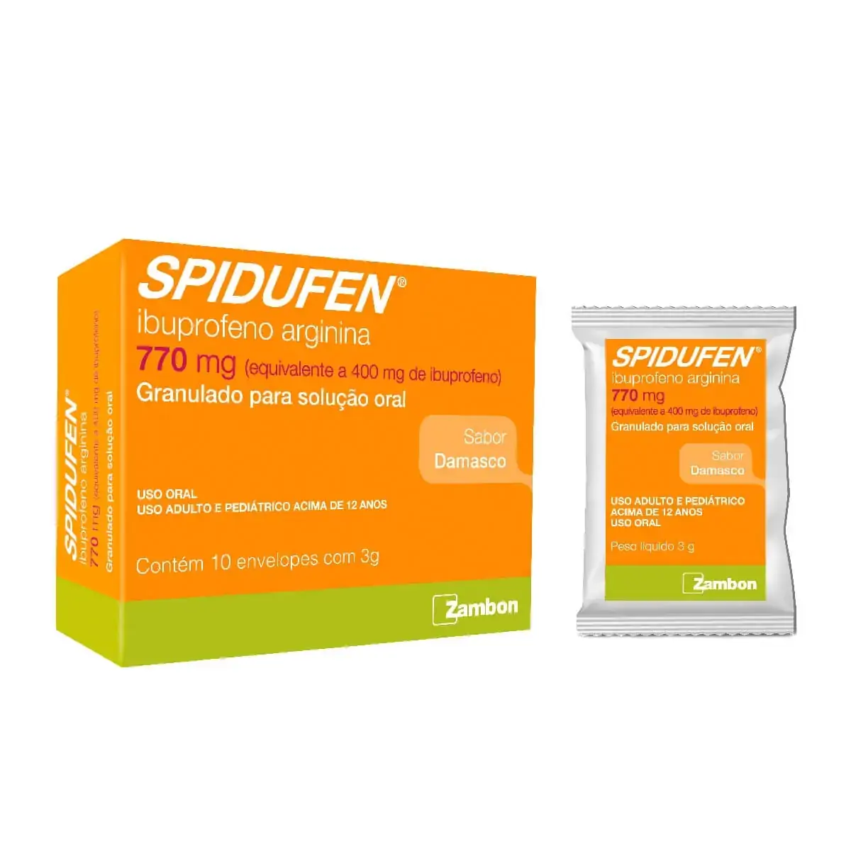 Spidufen 770mg Gran Sol Cx 10 Env 3g Sb Damasco