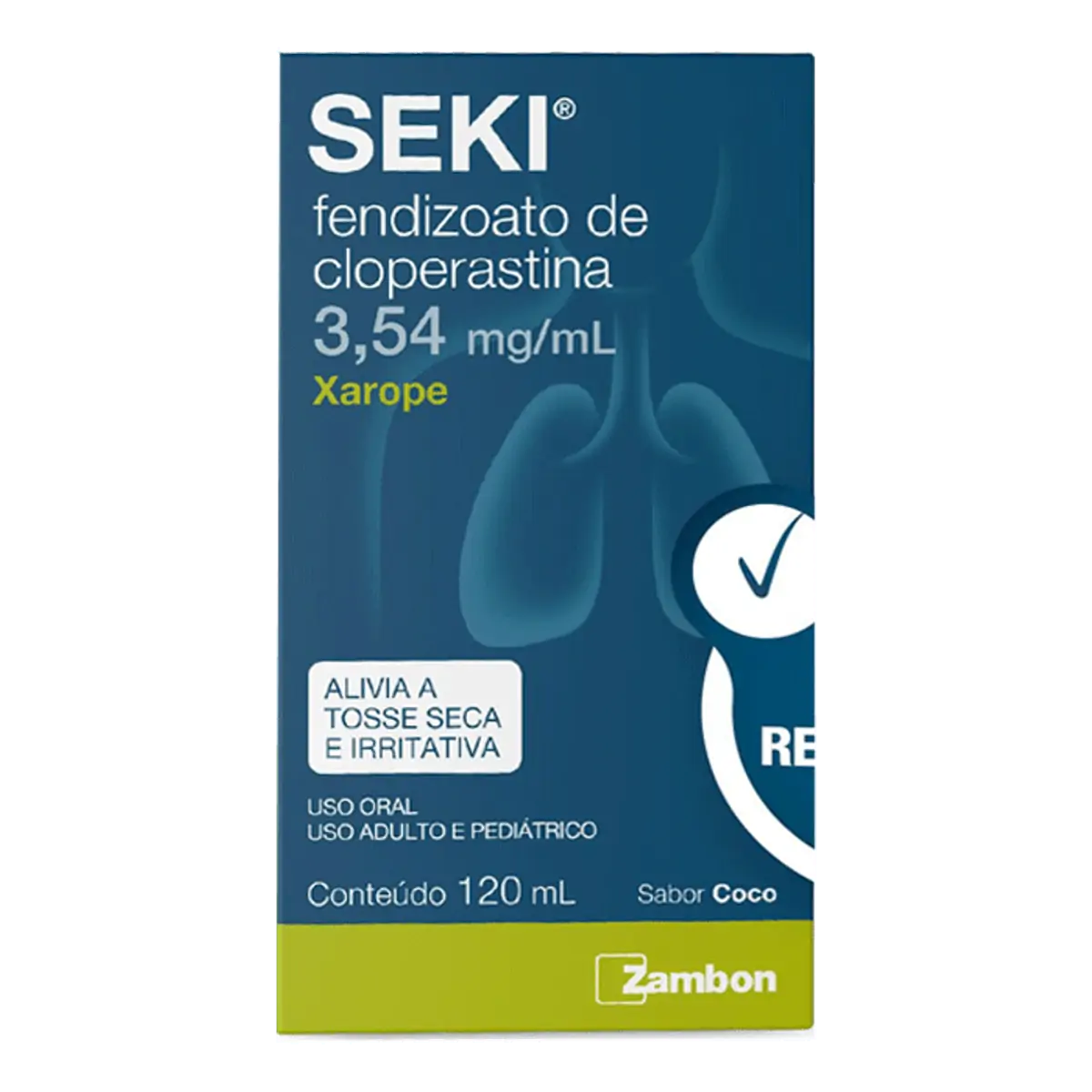Xarope Seki 3,54mg/ml Coco Zambon Caixa 120ml