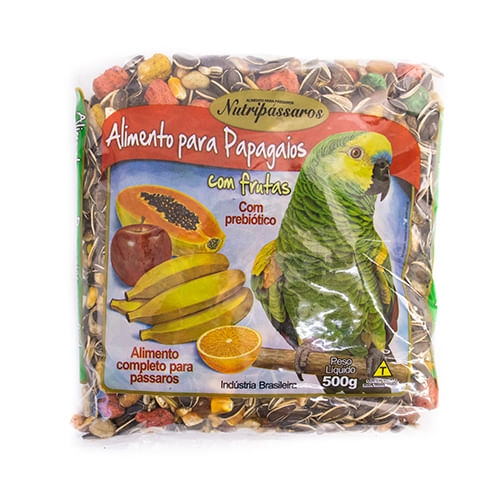 Alimento para Papagaios Nutripássaros com Frutas 500g