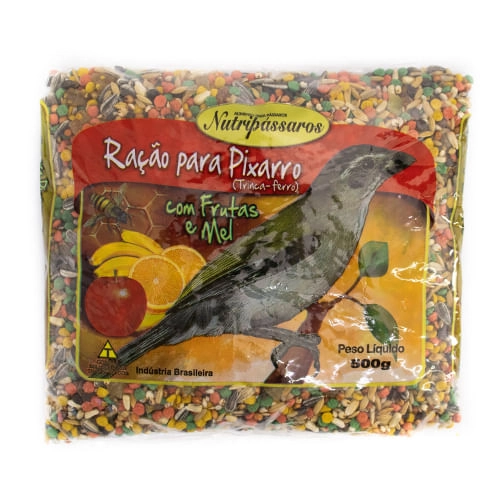 Ração para Pixarro Nutripássaros com Frutas e Mel 500g 500g