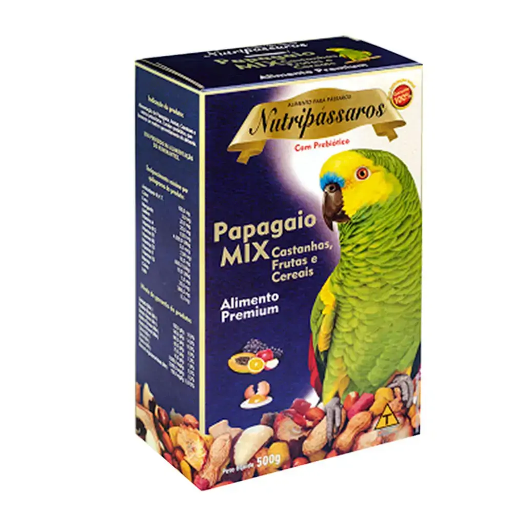 Racao Nutripapagaio Mix Castanhas 500g