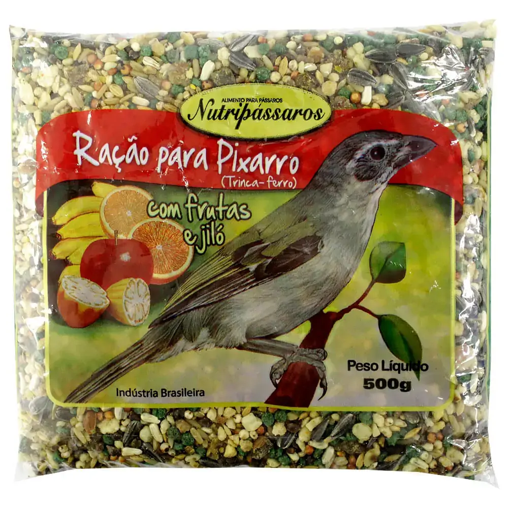 Racao Passaro Nutripassaros Pixarro Jilo 500g