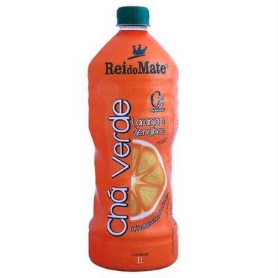 Cha Verde Laranja Gengibre 1l Rei Do Mate