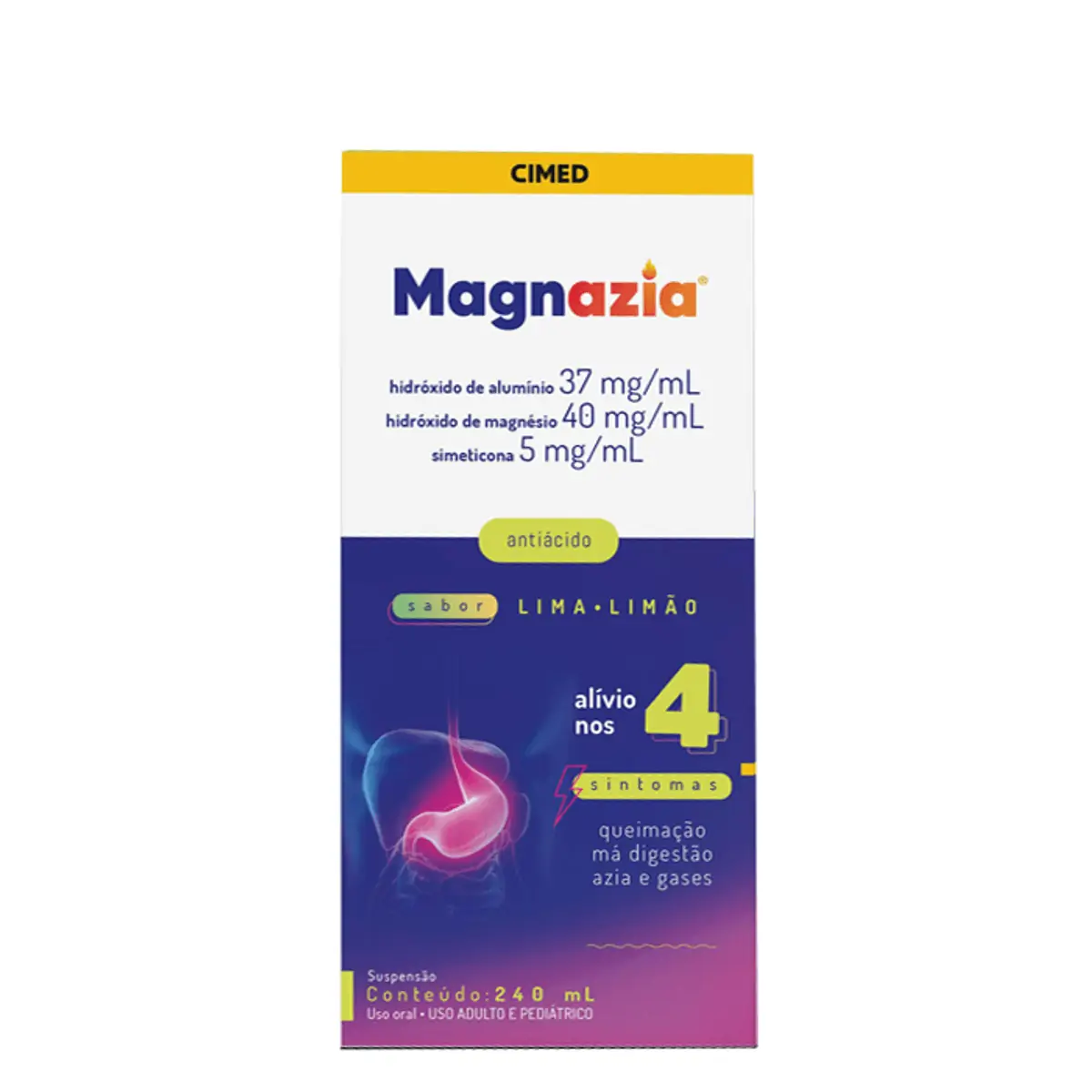 Magnazia Lima Limão Caixa 240ml Suspensão Oral