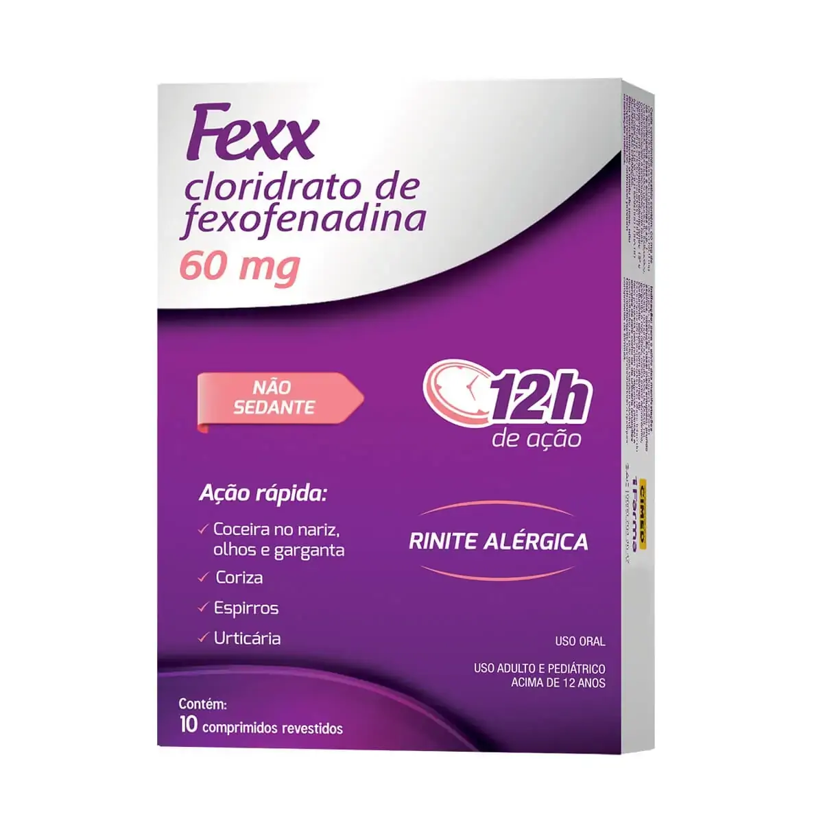 Fexx 60mg Com Rev Ct Bl Al Plas Pvdc Trans X 10