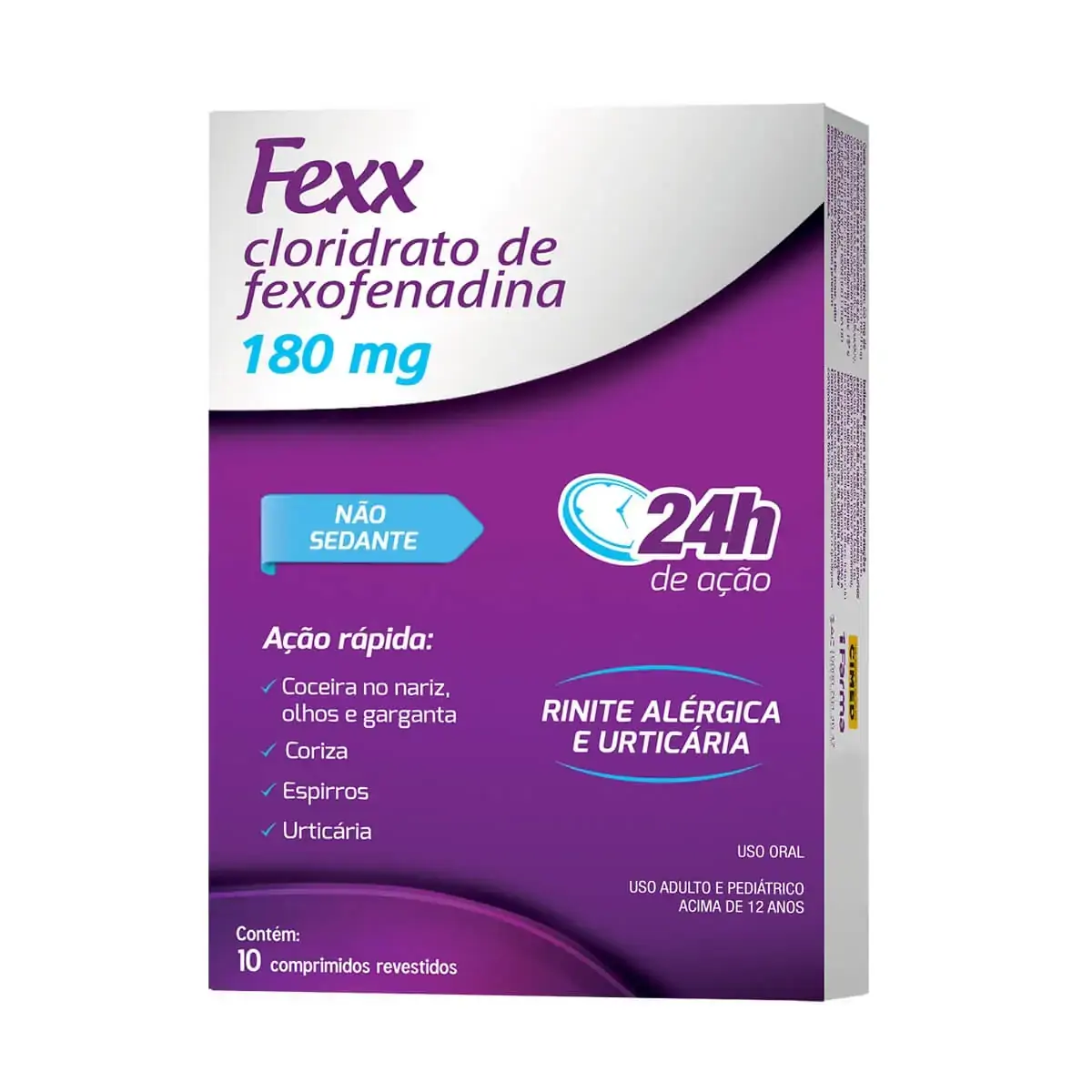 Fexx 180mg Cimed Caixa 10 Comprimidos Revestidos