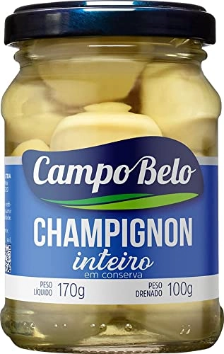 Champignon Conserva Campo Belo Inteiro 100g Vidro