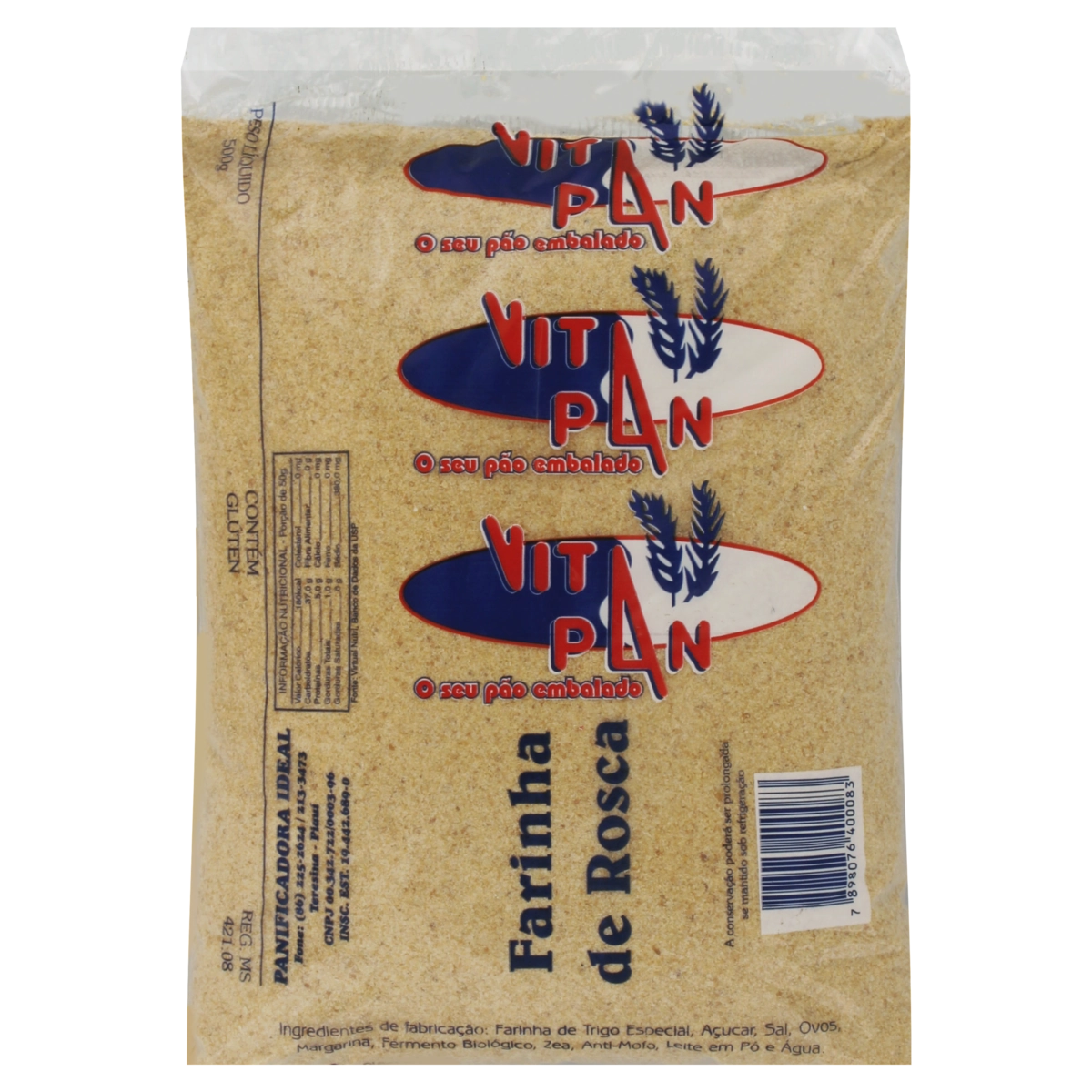Farinha De Rosca Vitapan Pacote 500g