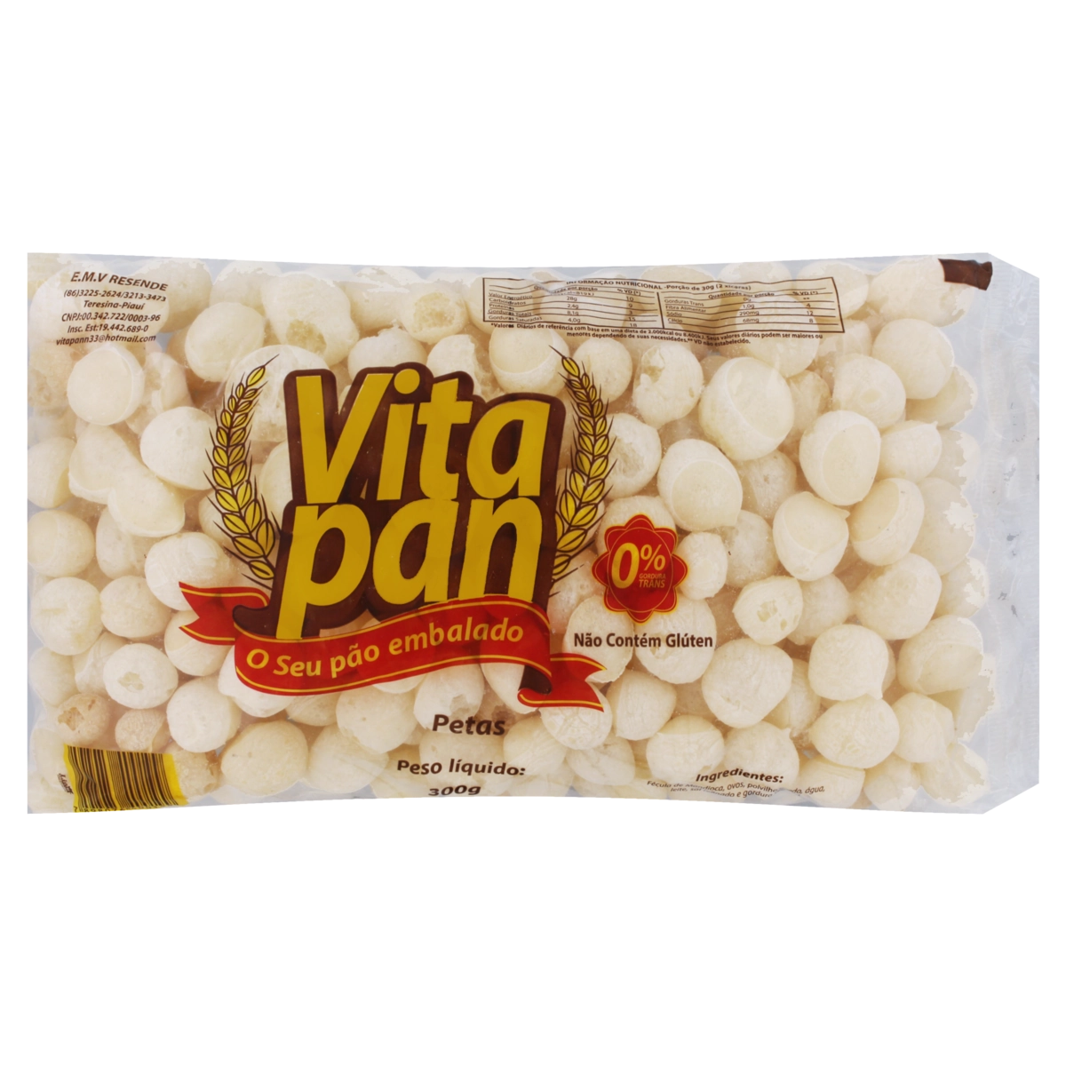 Biscoito Peta Sem Glúten Vitapan Pacote 300g