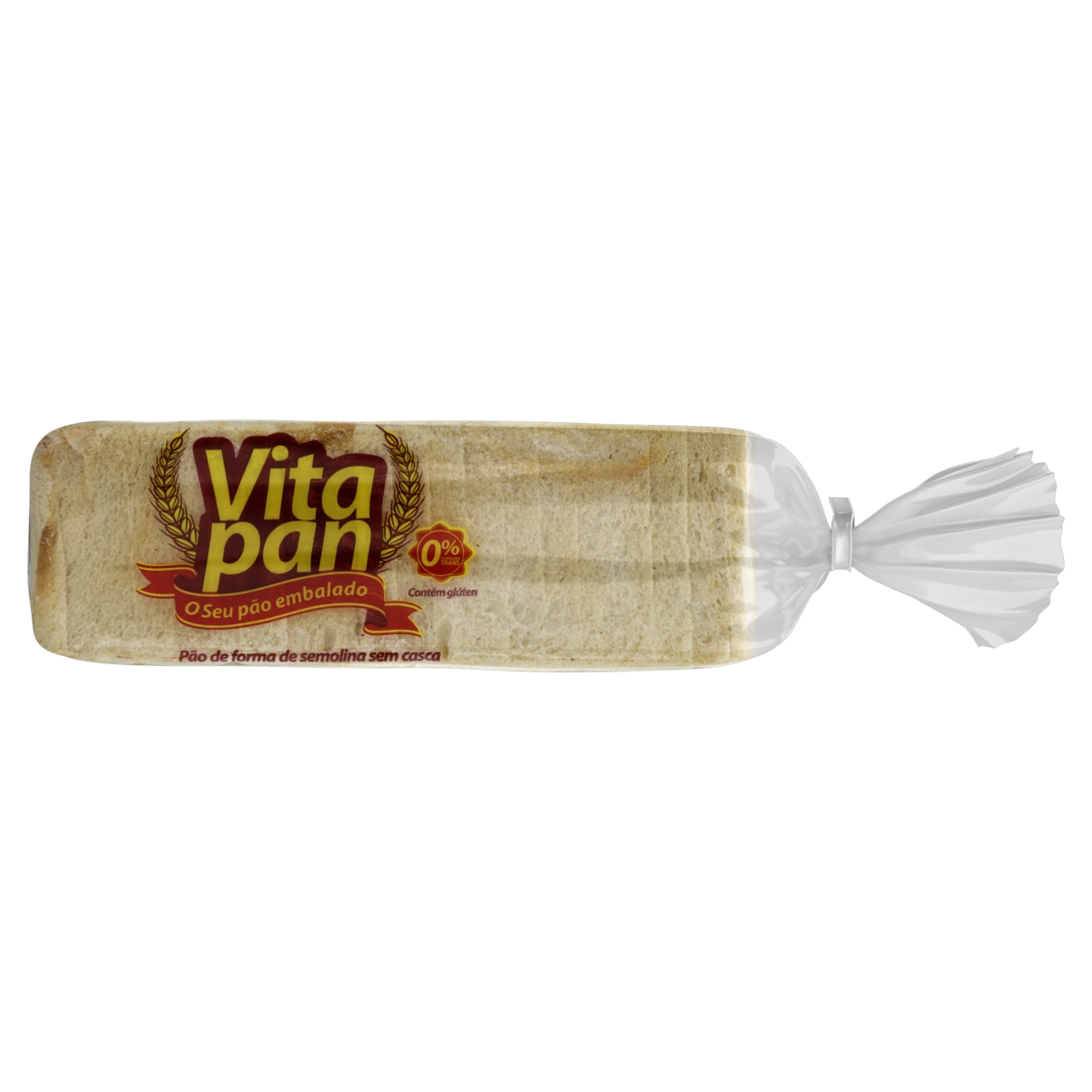 Pão De Forma De Semolina Sem Casca Vitapan Pacote 300g
