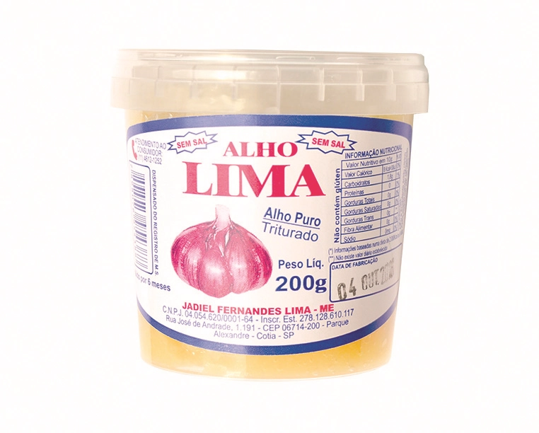 Alho Lima Triturado S/sal