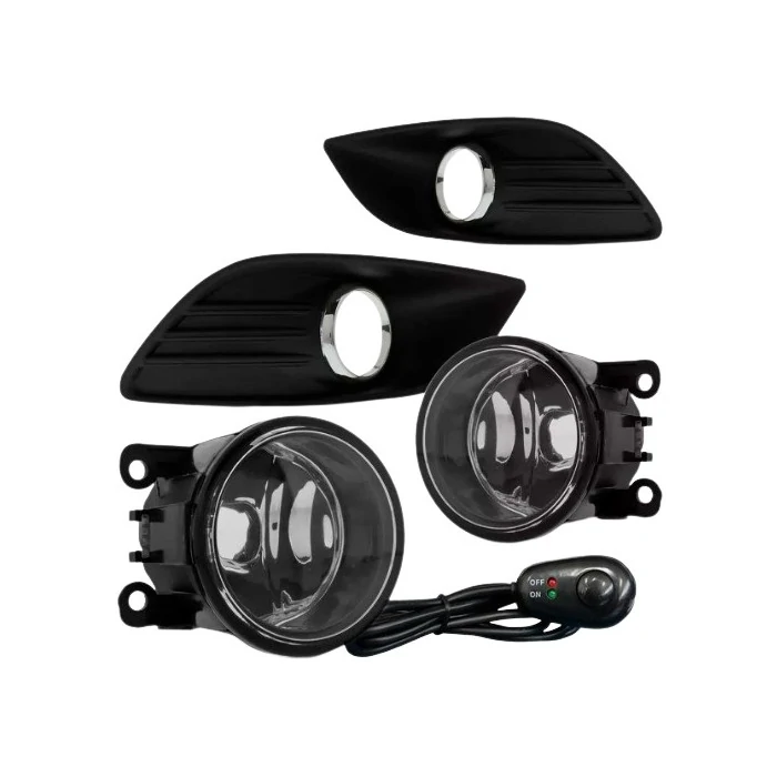 Kit Farol Auxiliar FORD FOCUS Cromado Botão Universal - SUITS STS409FD