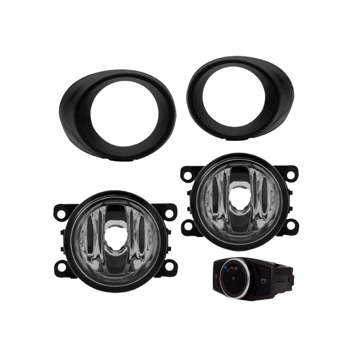 Kit Farol Auxiliar FORD KA Botão Universal com Grade - SUITS STS427FD