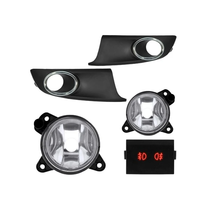 Kit Farol Auxiliar VOLKSWAGEN FOX/SPACE FOX com Aro Cromado - SUITS STS009VW