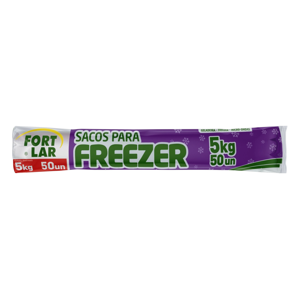 Saco Para Freezer 5kg Fortlar 28cm X 40cm 50 Unidades
