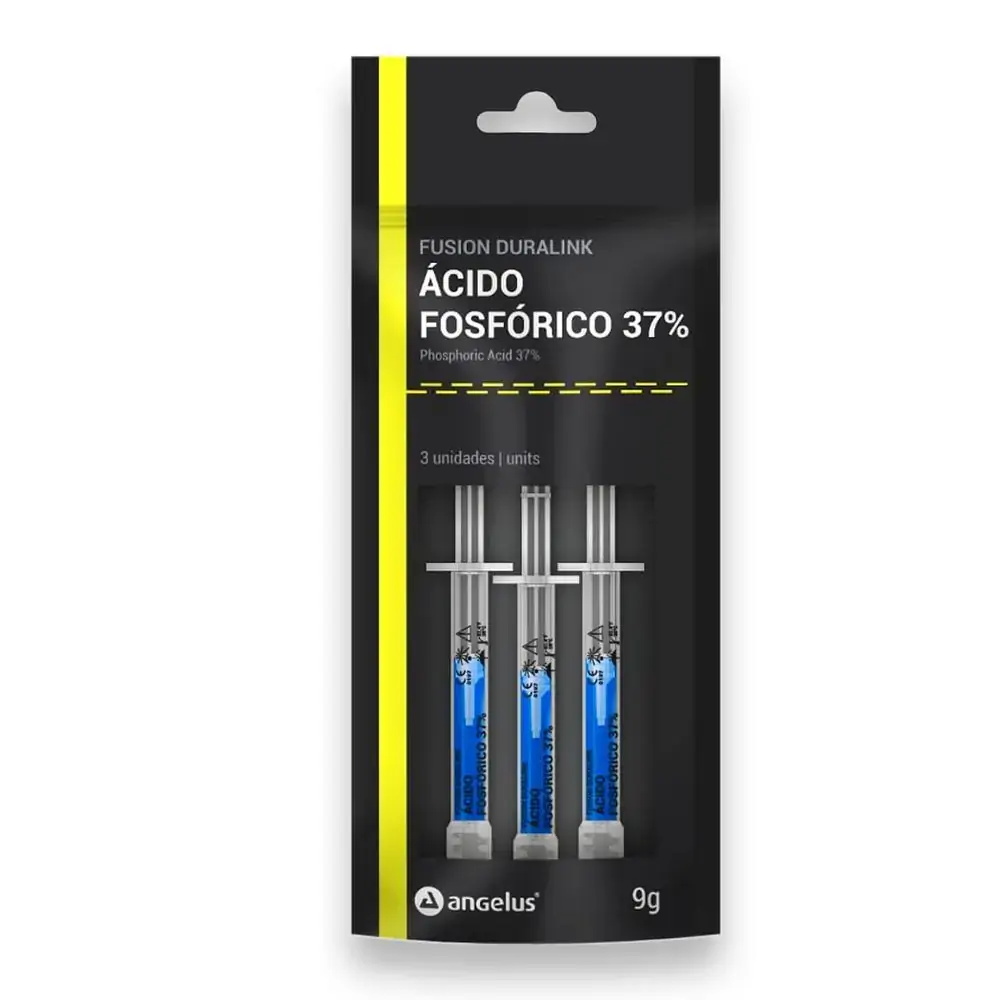 Condicionador Acido Fosfórico Fusion Duralink 37% 3 Unidades - Angelus
