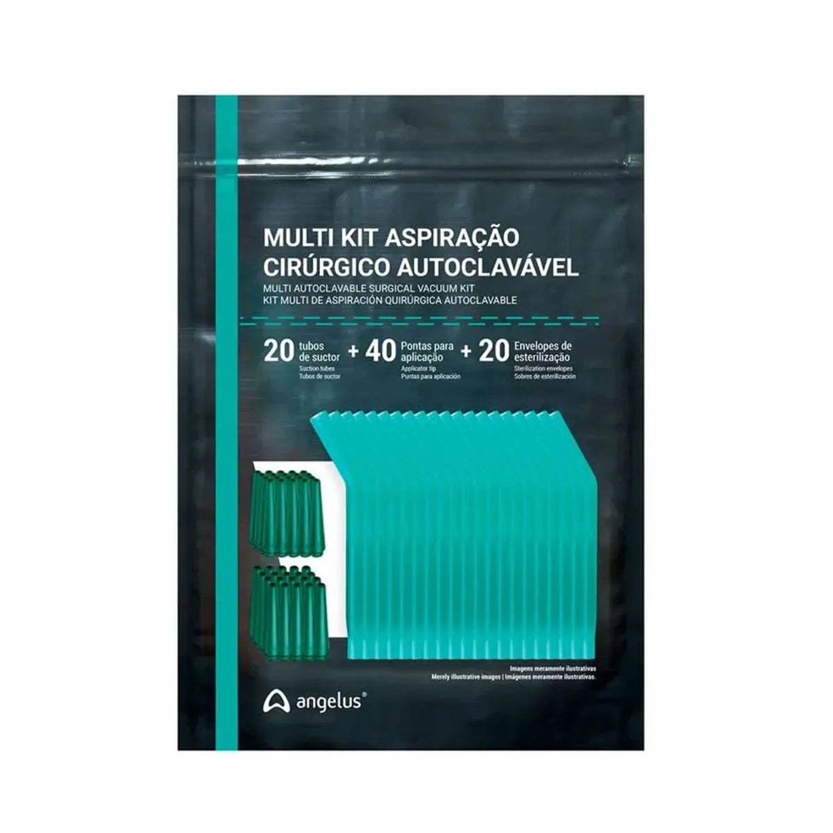 Multi Kit de Aspiração Cirúrgico Autoclavável - Angelus