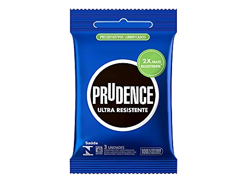 Preservativo Masculino Lubrificado Ultra Resistente Prudence Pacote 3 Unidades