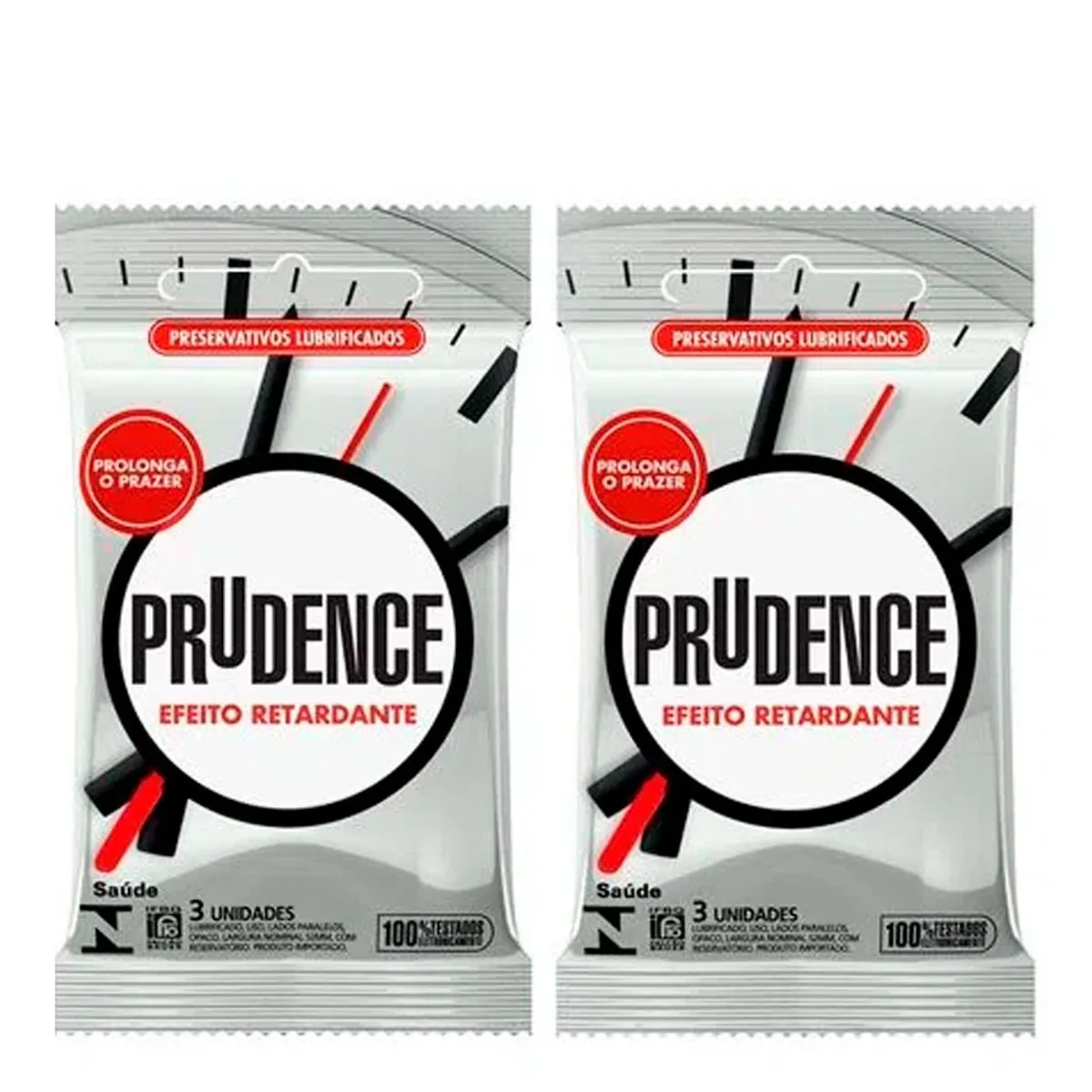 Preservativo Masculino Efeito Retardante Prudence 6 Unidades