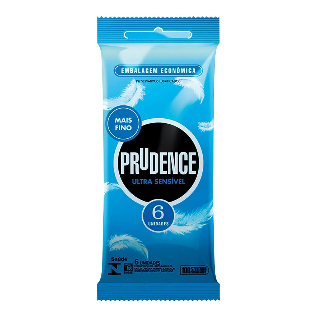 Preservativo Lubrificado Ultra Sensível 6uni - Prudence