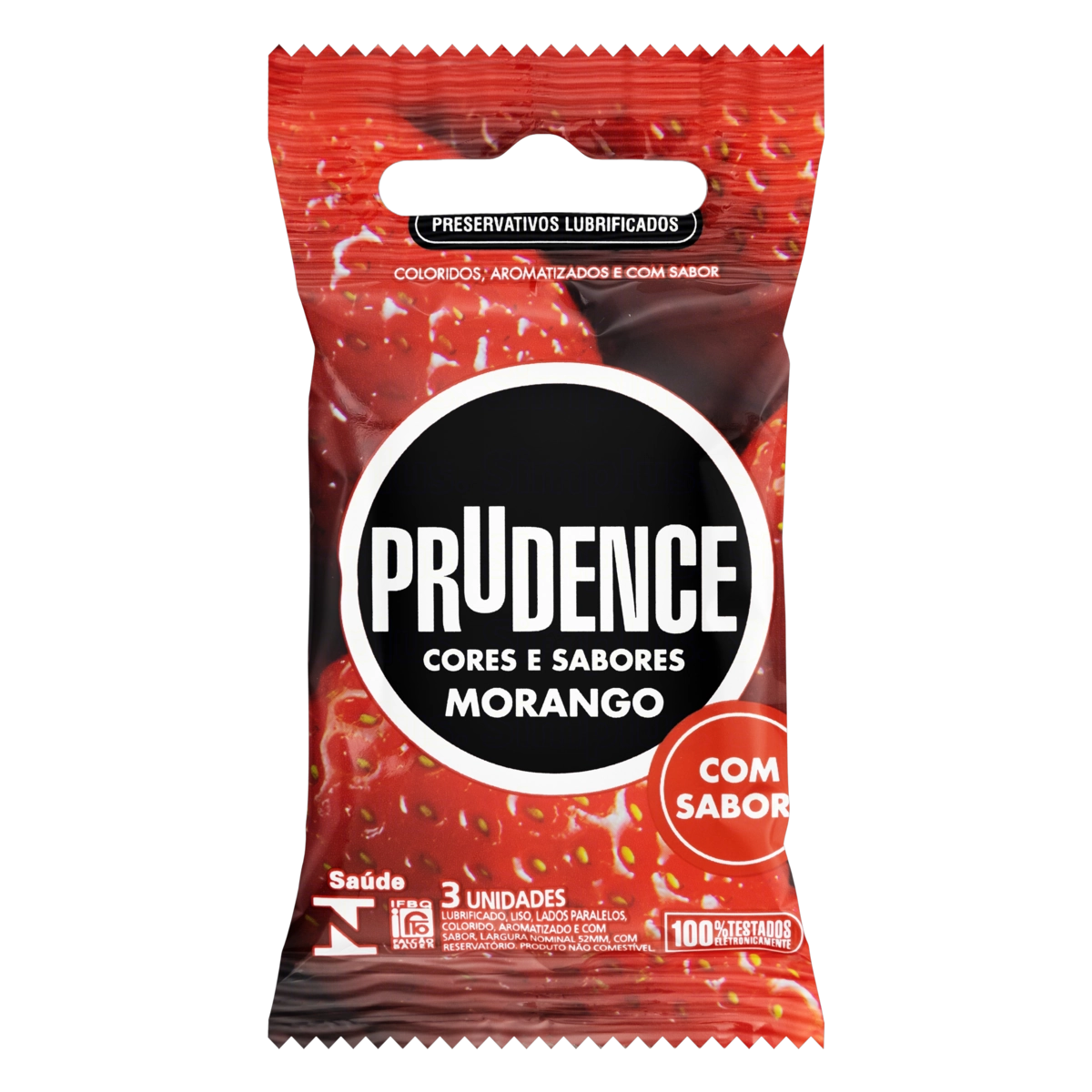 Preservativo Prudence Cores Sabores 3un