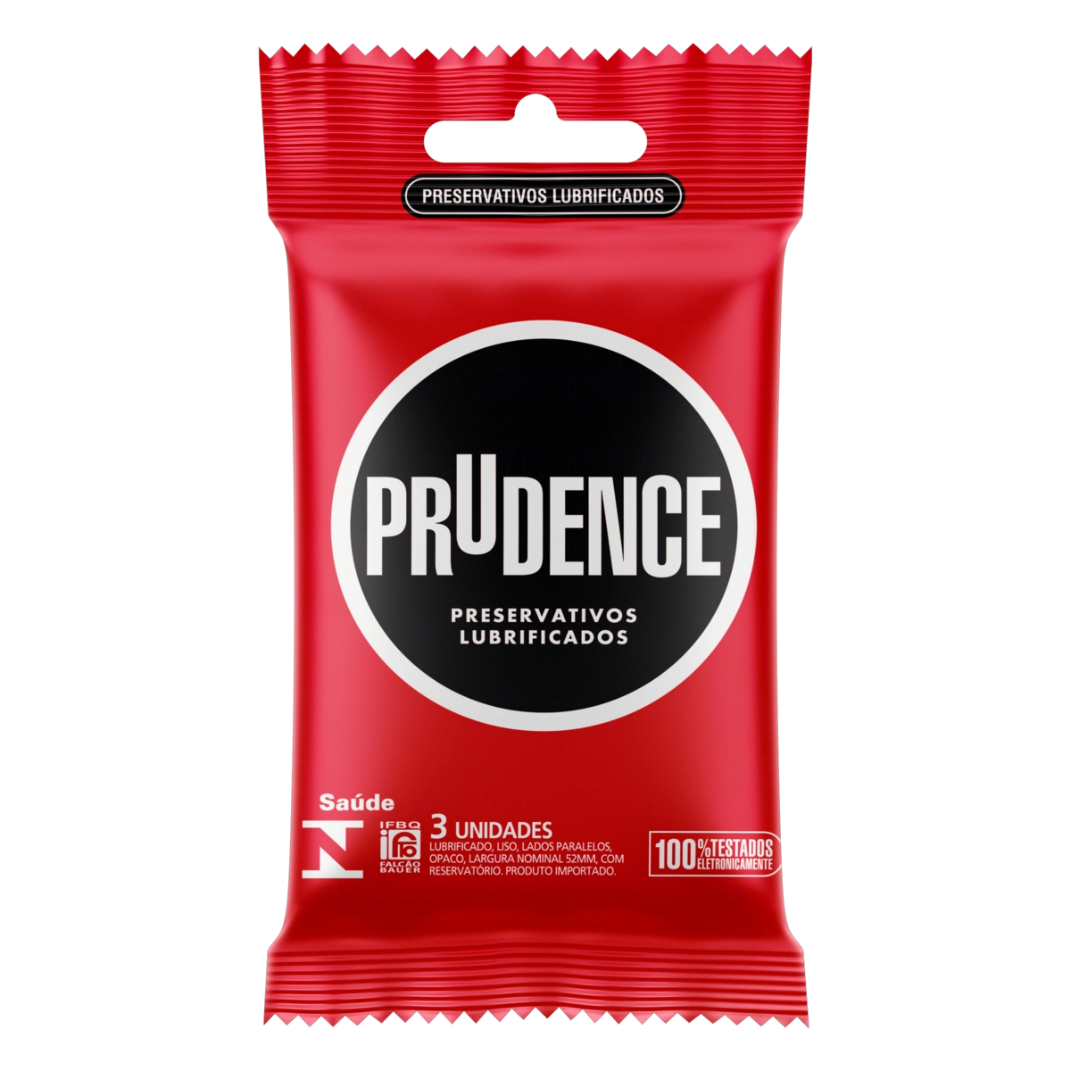 Preservativo Masculino Lubrificado Prudence Caixa 12 Unidades