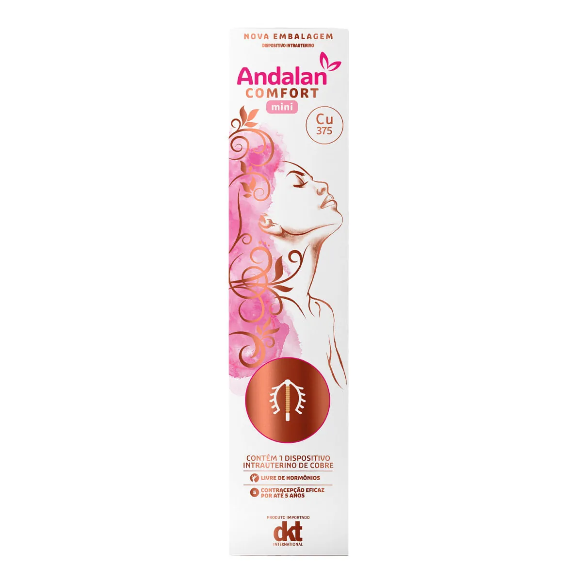 Diu Andalan Comfort Mini Cobre 375 DKT 1 Dispositivo Intrauterino