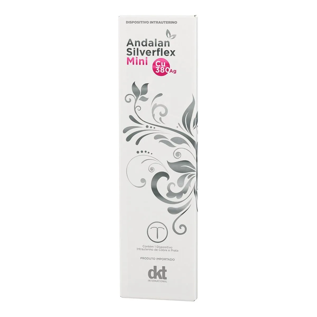 Diu Andalan Silverflex Mini Cobre 380 e Prata 1 Dispositivo Intrauterino