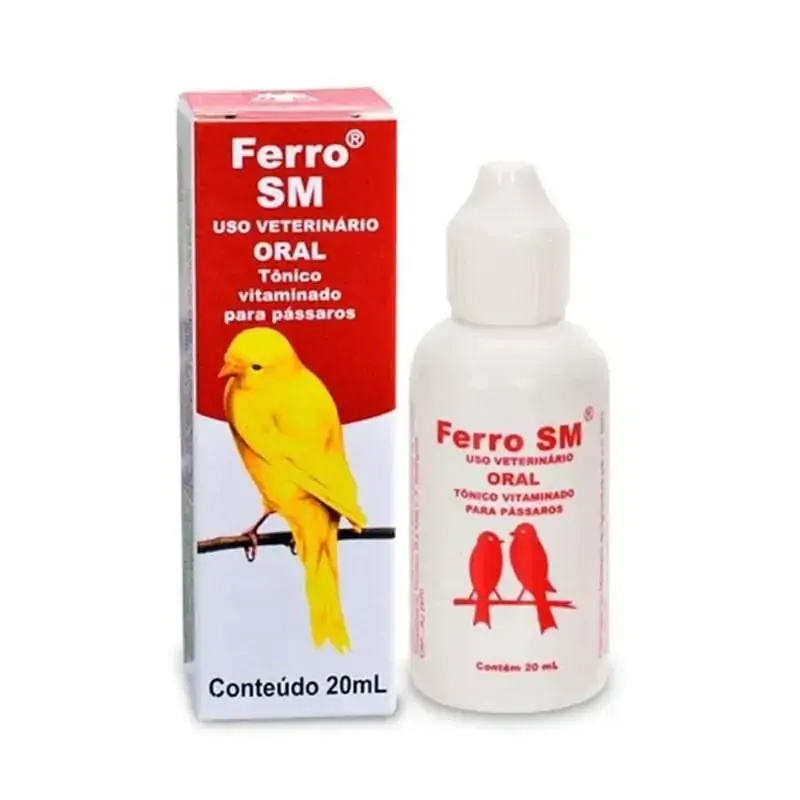Ferro Para Pãssaros Santa Marina 20ml