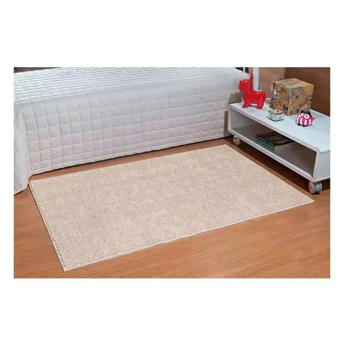 Tapete pra Sala Passadeira 50 x 100 cm Classic Perola Creme Oasis