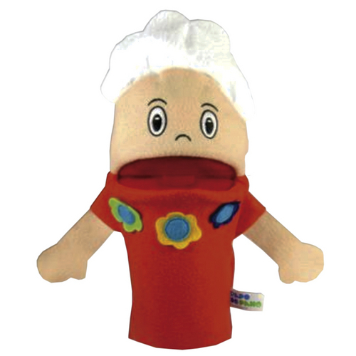 Fantoche De Vovó Branca Papo De Pano