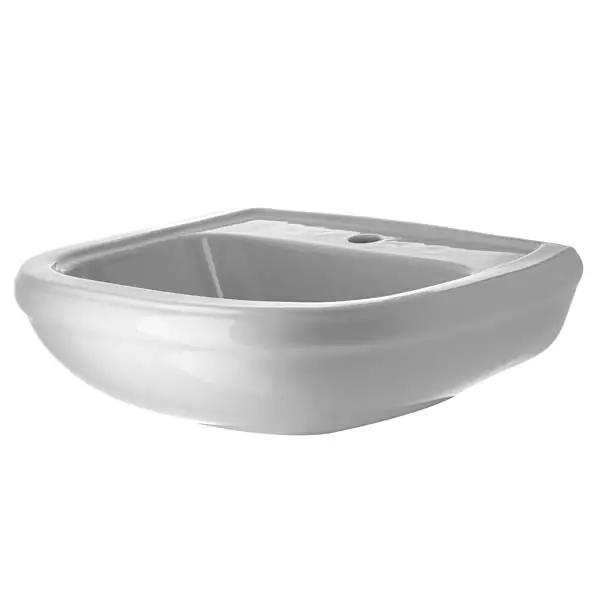 Lavatório para Coluna Retangular 16,5x53x44cm Cinza Claro Sabatini Icasa