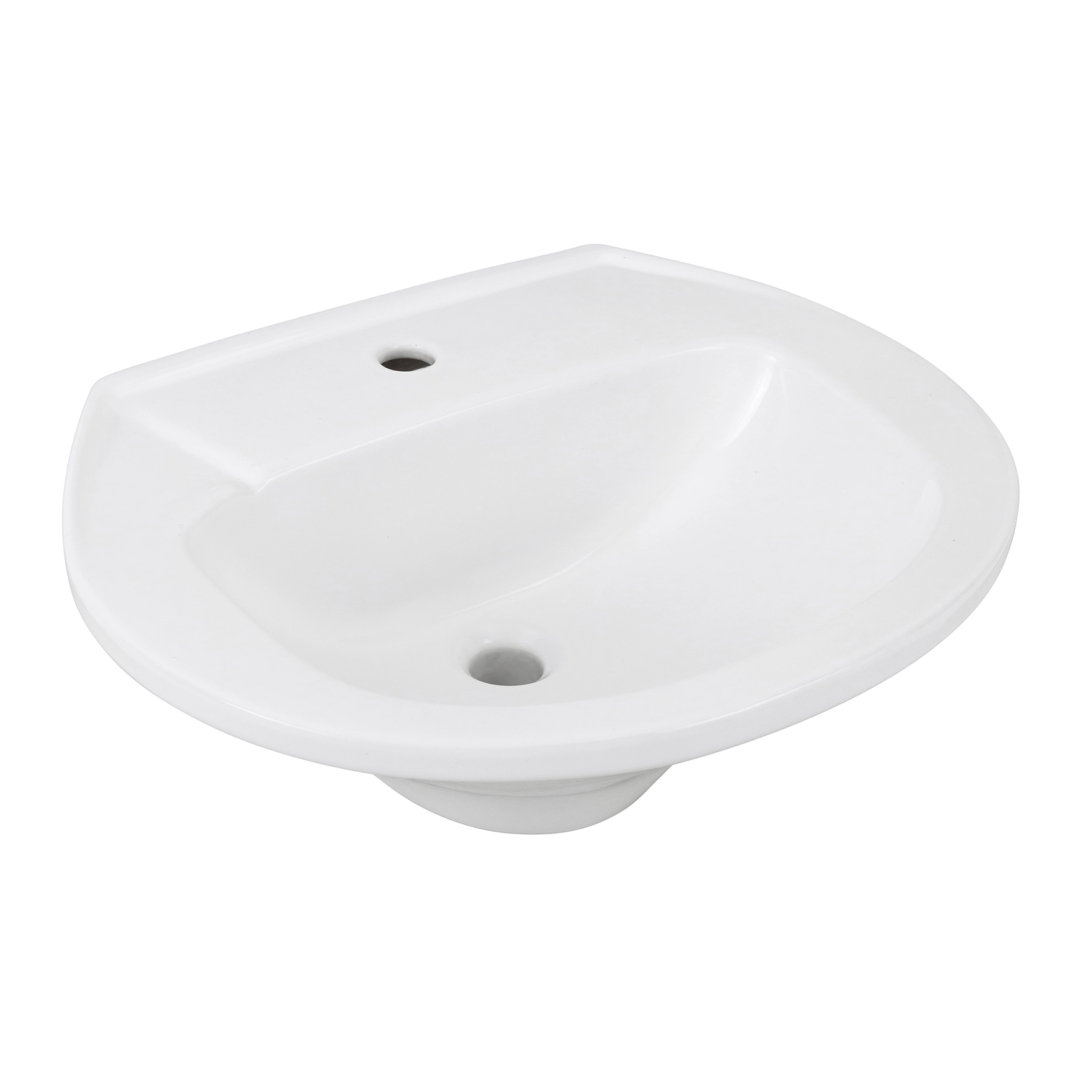 Lavatório para Coluna Oval 46x56cm Branco Diamantina Icasa