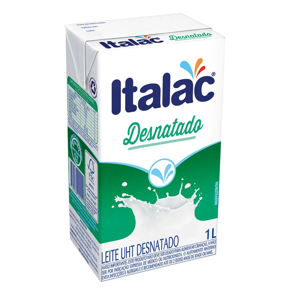Leite Uht Desnatado ITALAC 1L