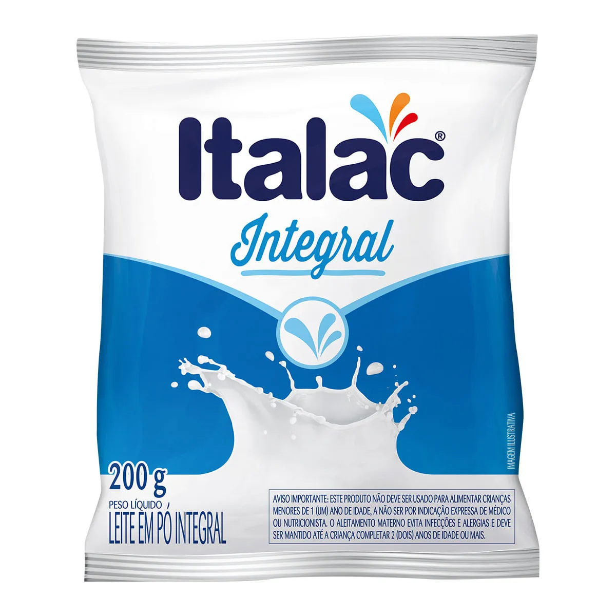 Leite em Pó Integral Italac 200g