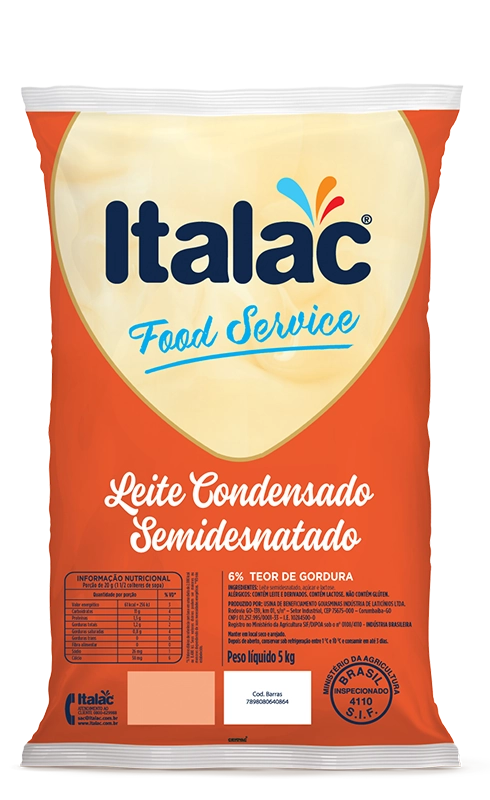 Leite Condensado Bag 5kg Italac