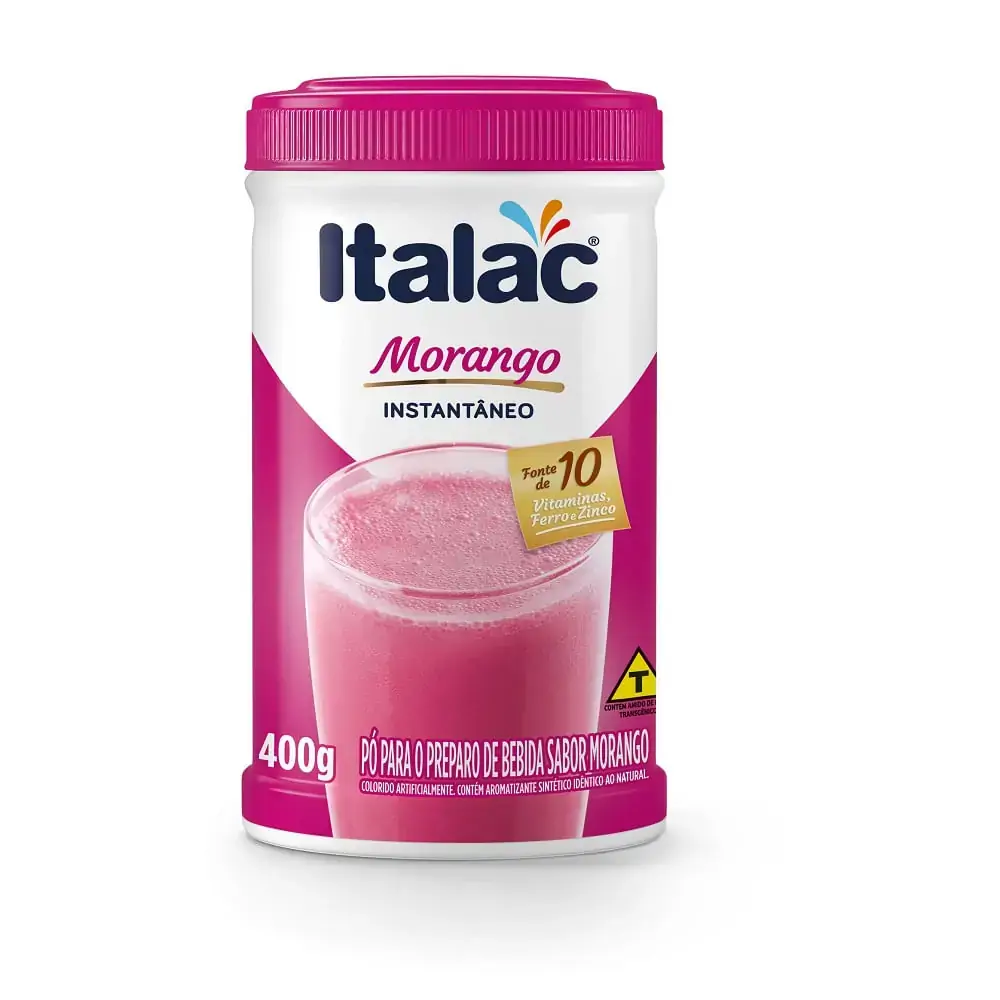 Preparo Em Pó Sabor Morango 400g Italac