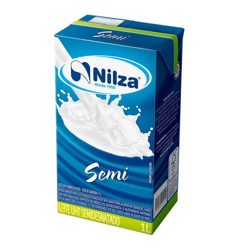 Leite Lv Nilza 1lt Semidesnatado