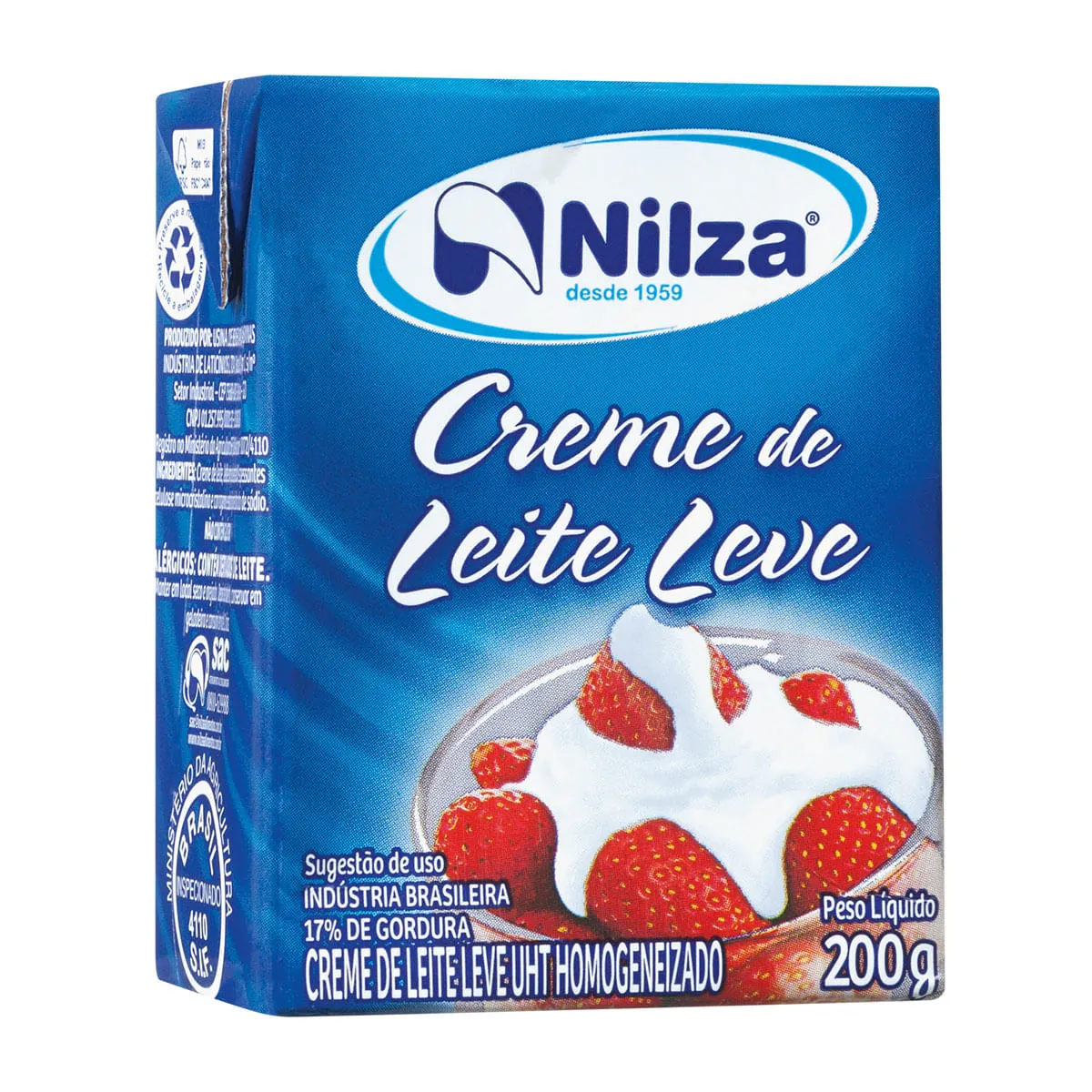 Creme De Leite Leve NILZA Caixa 200g