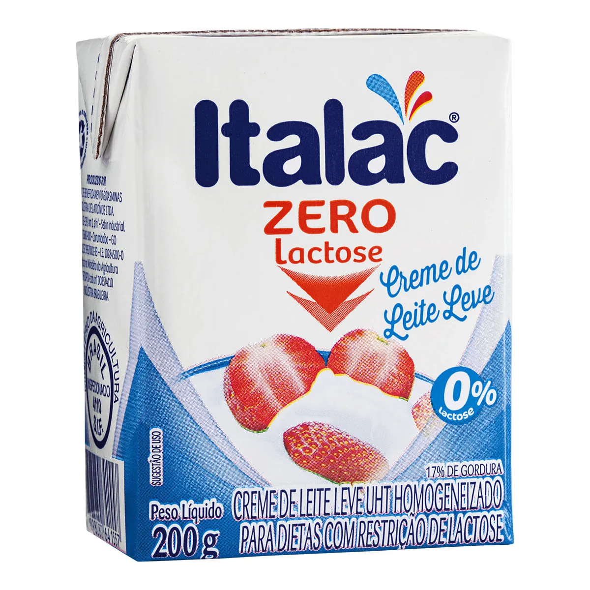 Creme de Leite Zero Lactose ITALAC 200g