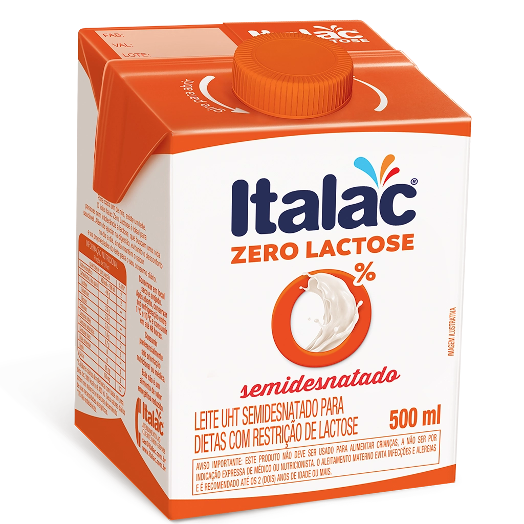 Leite Italac Semi Zero Lactose 500ml