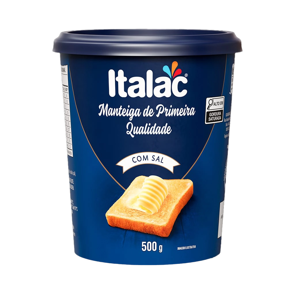 Manteiga Italac C/sal Pote 500g