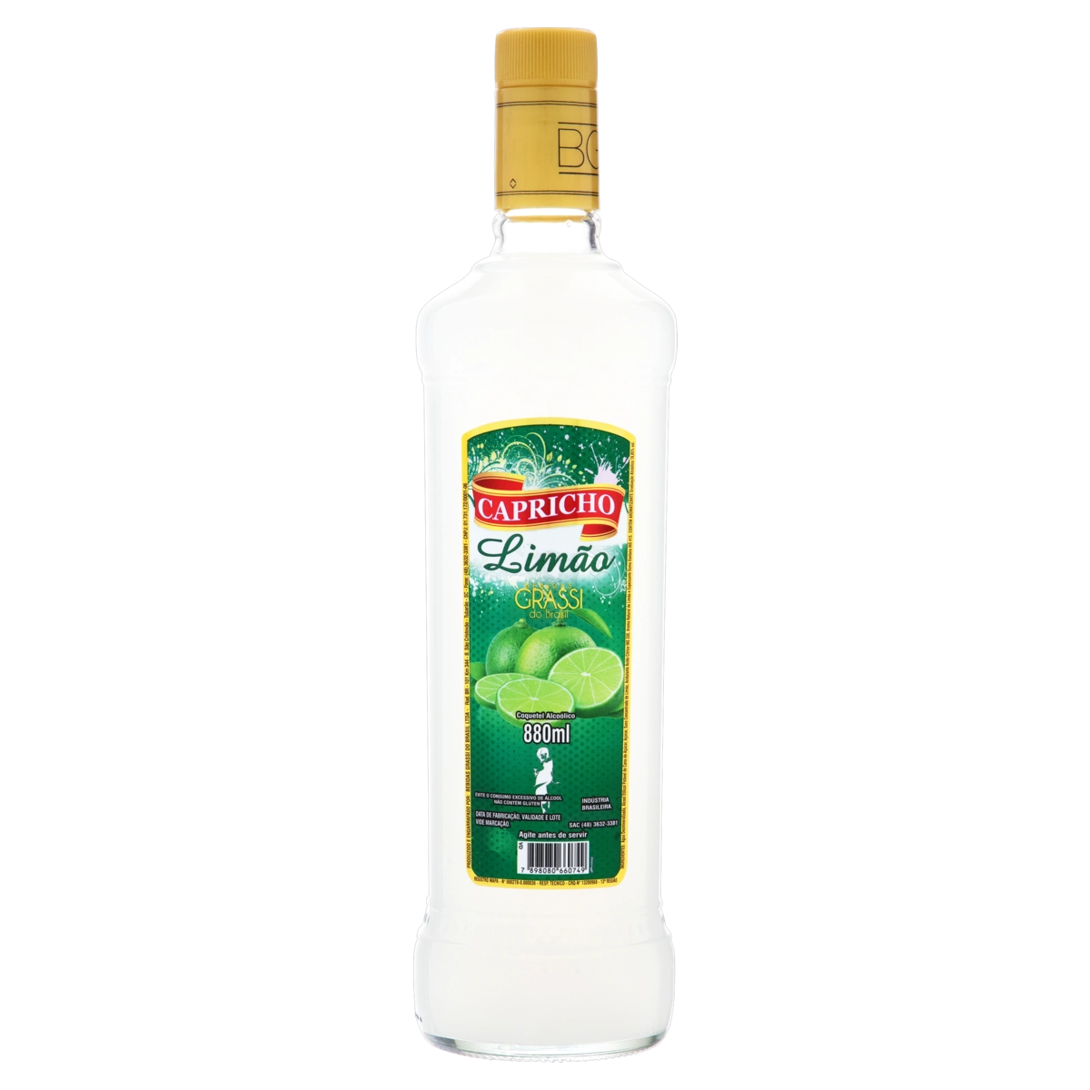 Coquetel Alcoólico Limão Capricho Garrafa 880ml