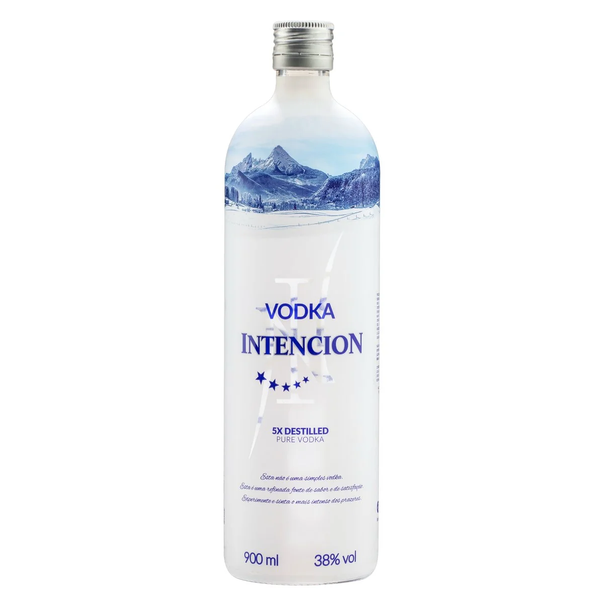 Vodka 5x Destilada Intencion 900 ml