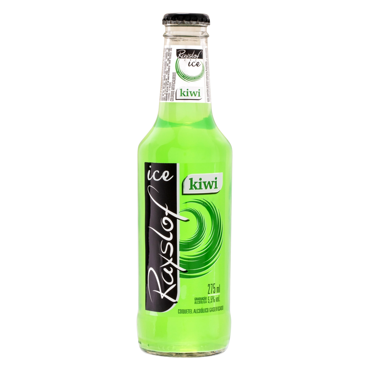 Coquetel Alcoólico Gaseificado Kiwi Rayslof Ice Garrafa 275ml