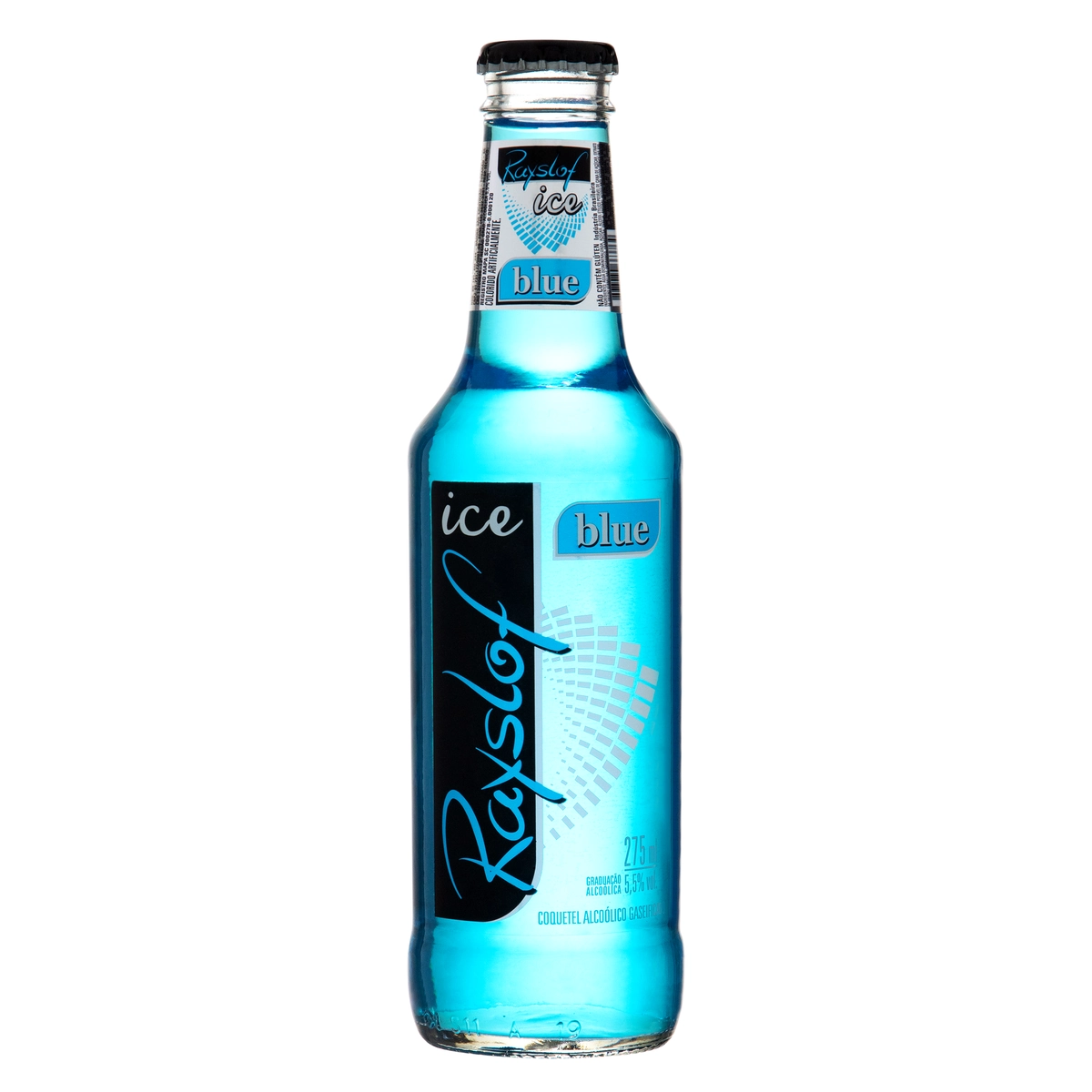 Coquetel Alcoólico Gaseificado Blue Rayslof Ice Garrafa 275ml