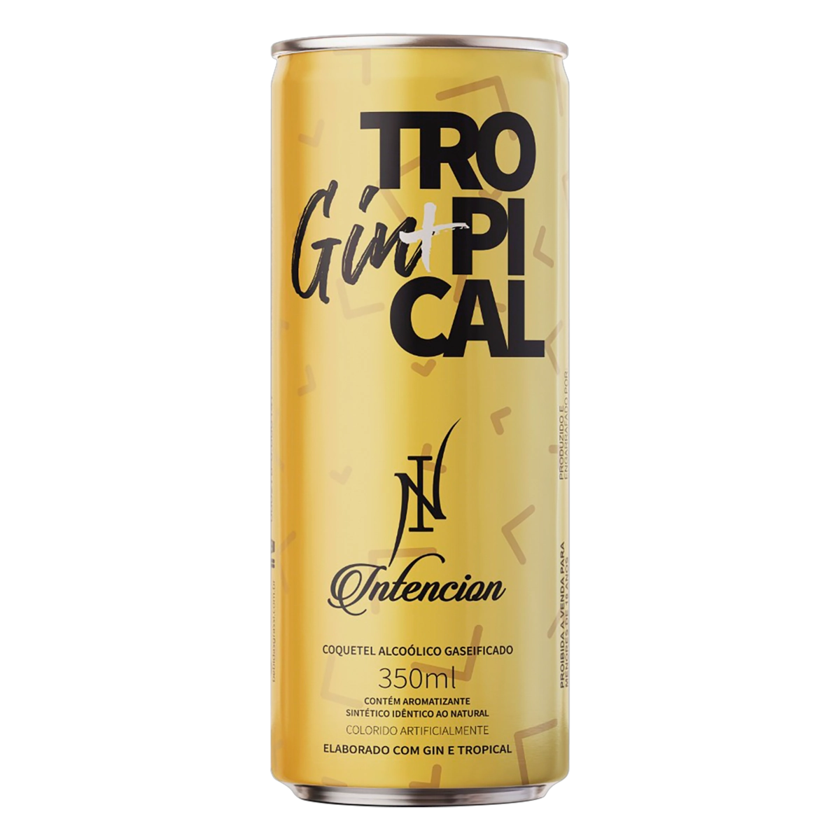 Coquetel Alcoólico Gaseificado Gin E Tropical Intencion Lata 350ml