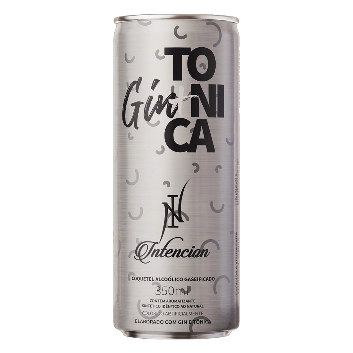 Coquetel Alcoólico Gaseificado Gin E Tônica Intencion Lata 350ml