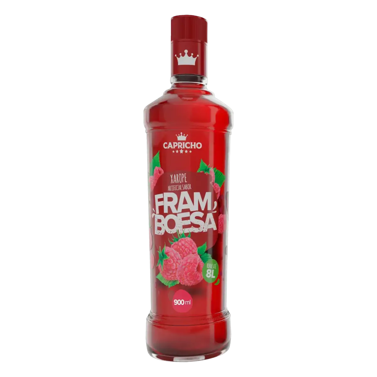 Xarope Framboesa Capricho Garrafa 900ml